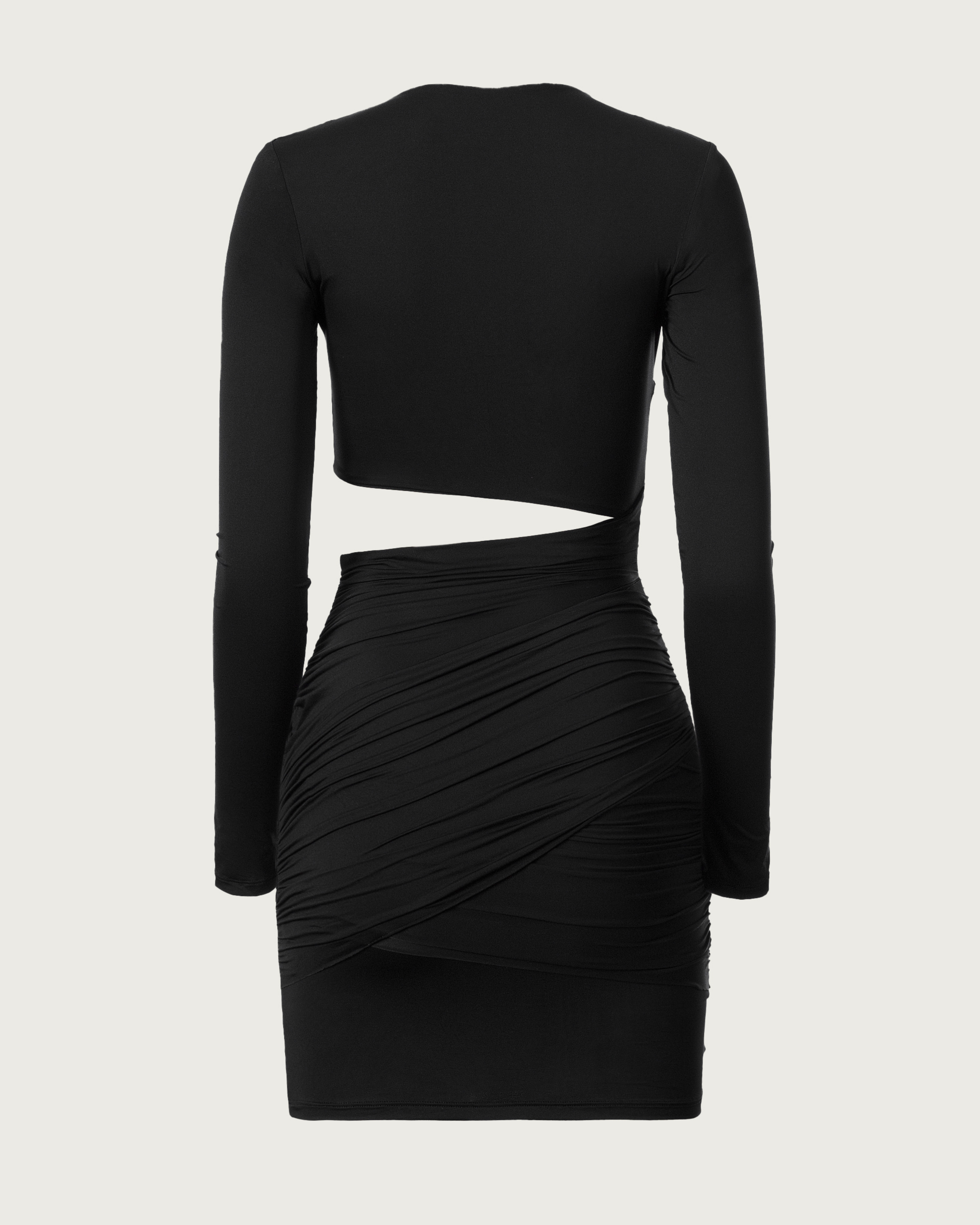 Rochie Mini cu Decupaj Asimetric