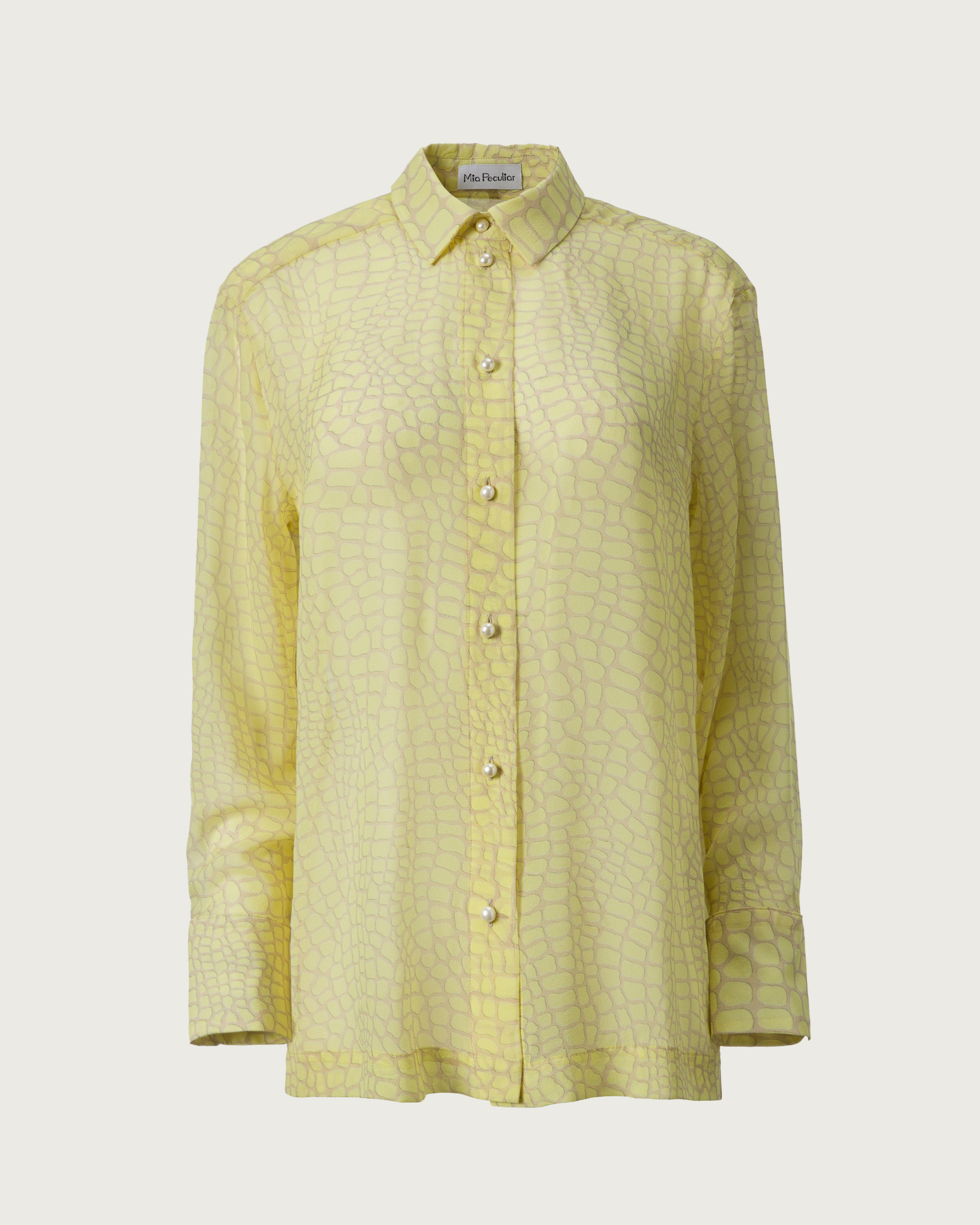 Camasa Croco din Georgette de Matase