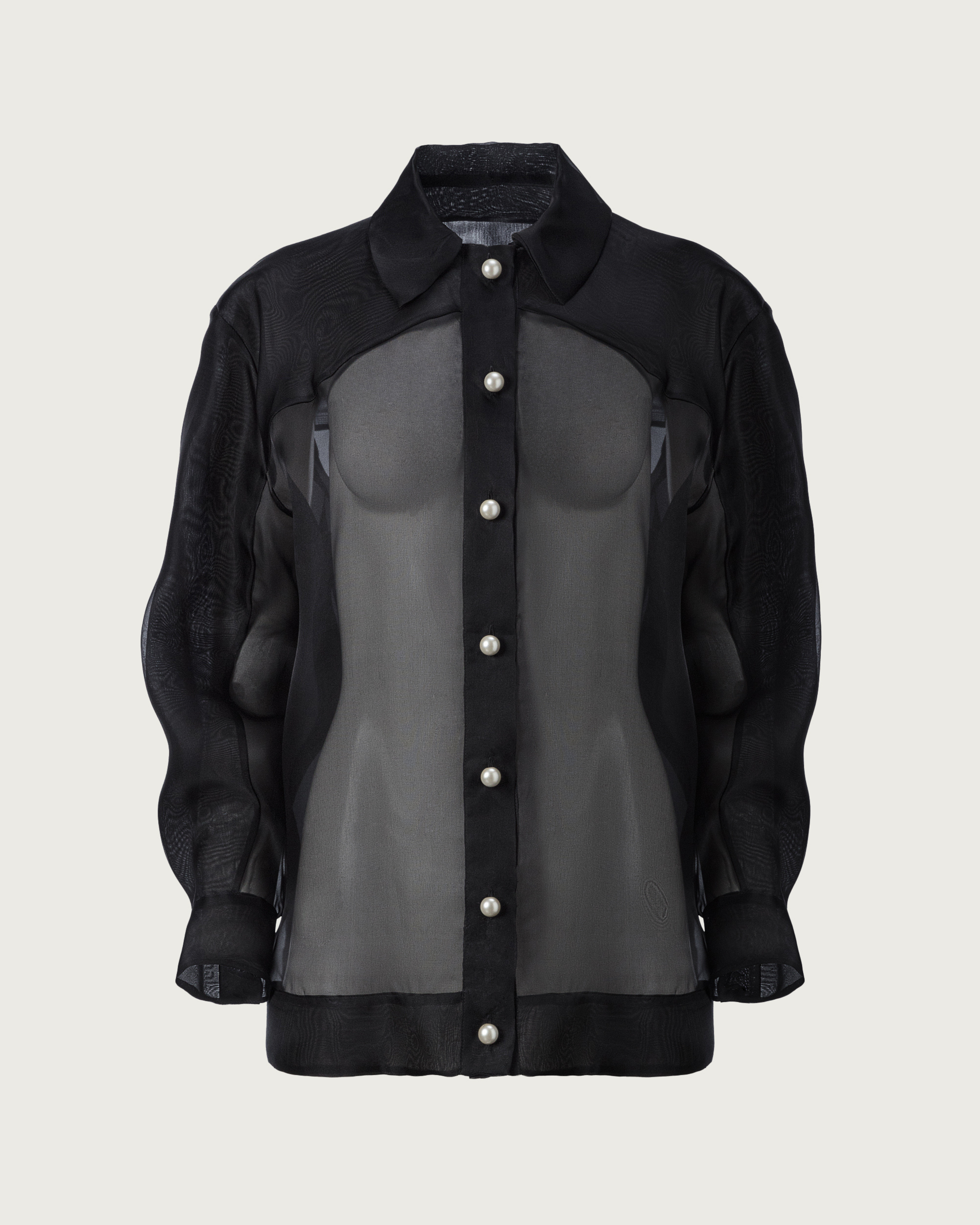 Geaca Bomber din Organza si Perle