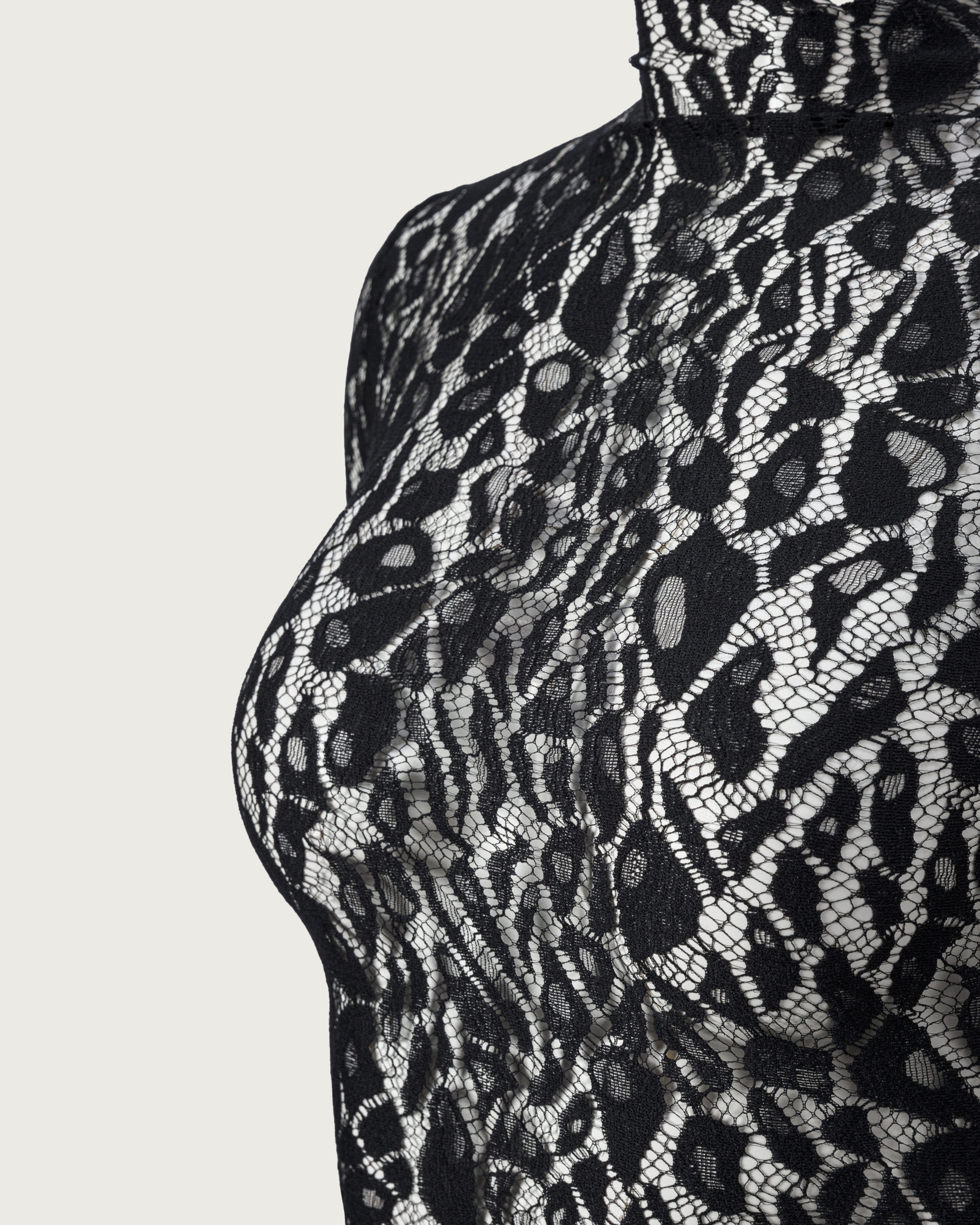 Top Animalier din Dantela Elastica