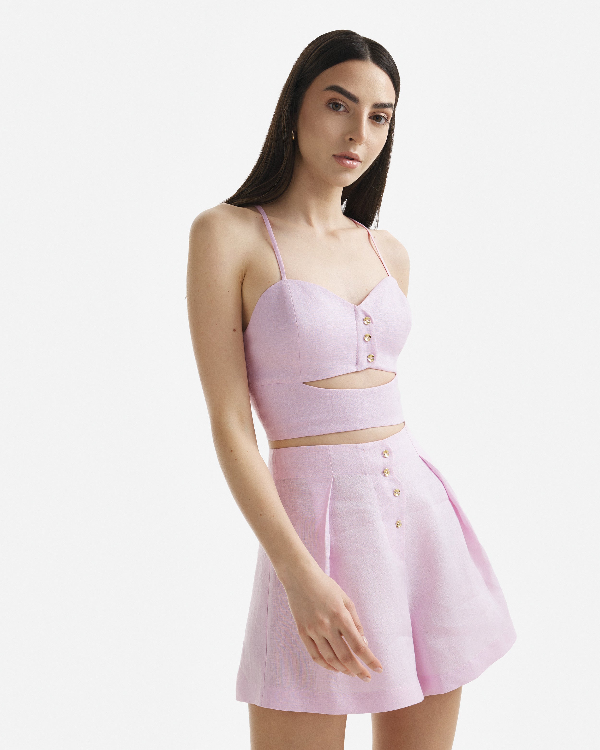 Pantaloni Scurti Wave Din In Candy Pink