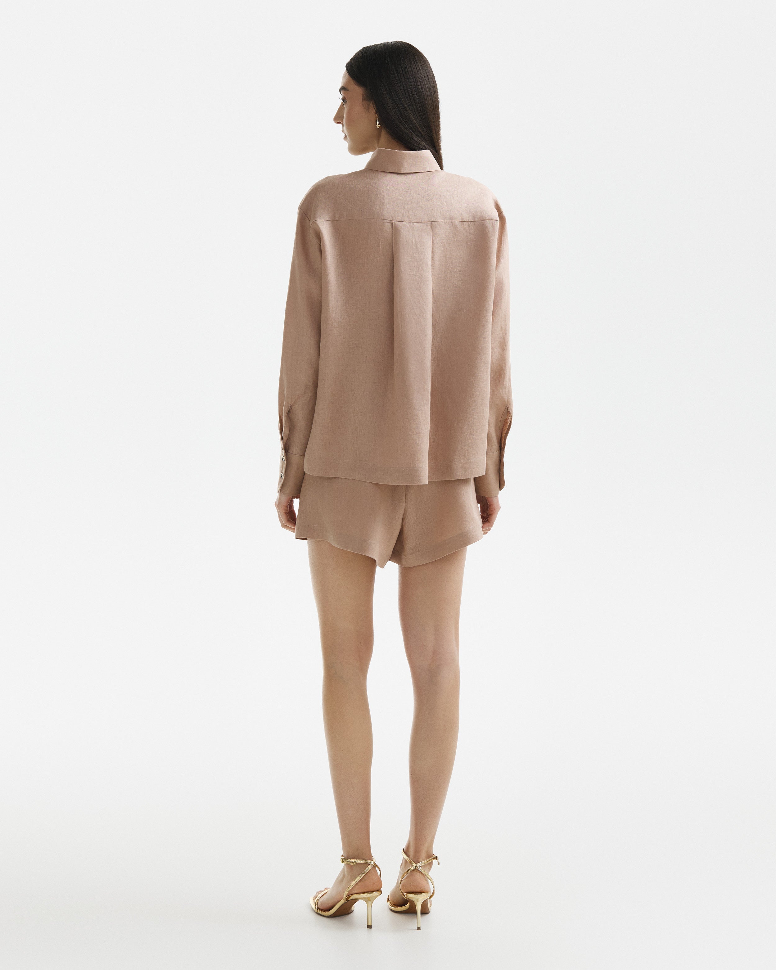 Camasa Wave din In Warm Taupe