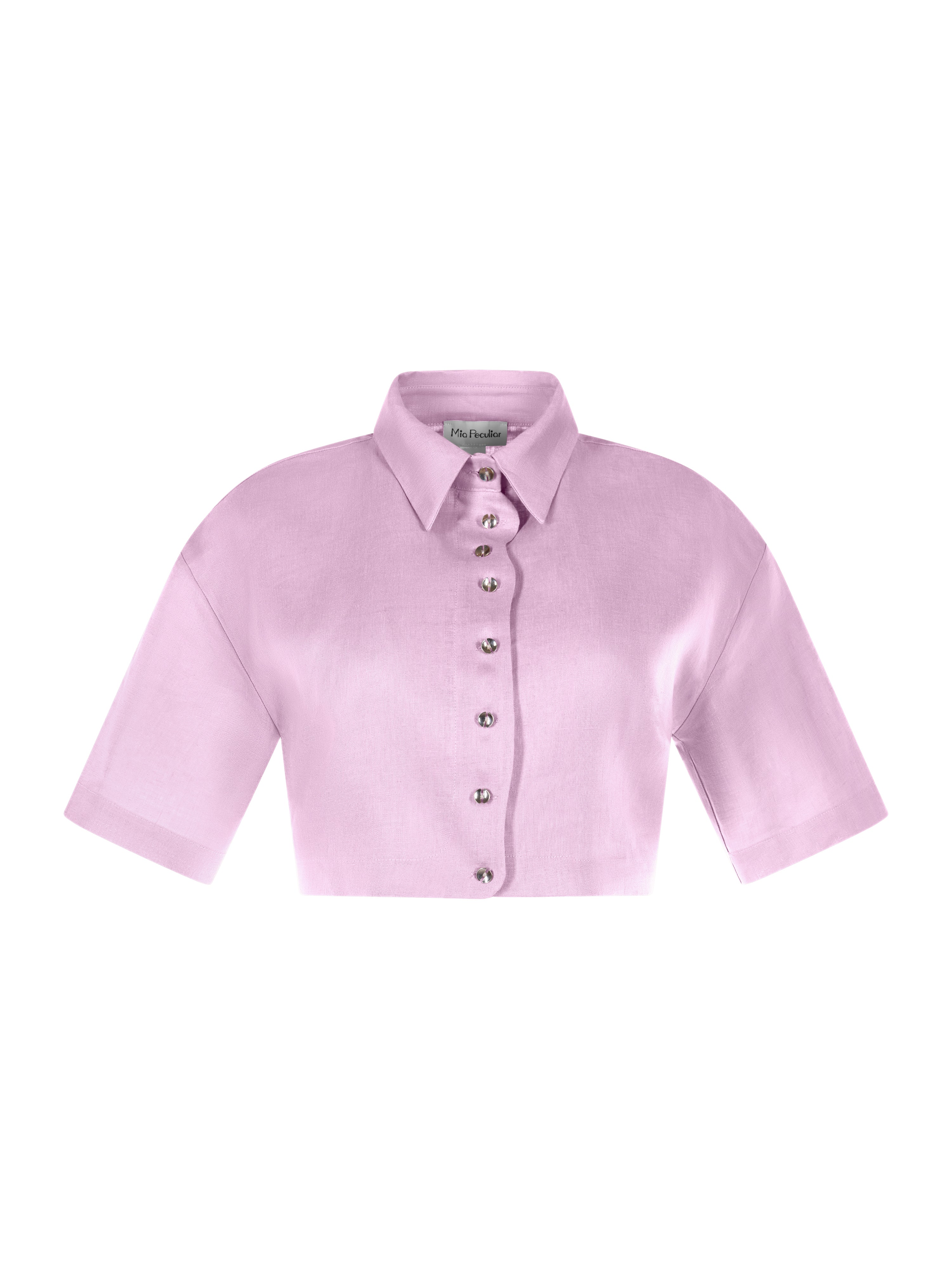 Camasa Cropped Wave din In Candy Pink