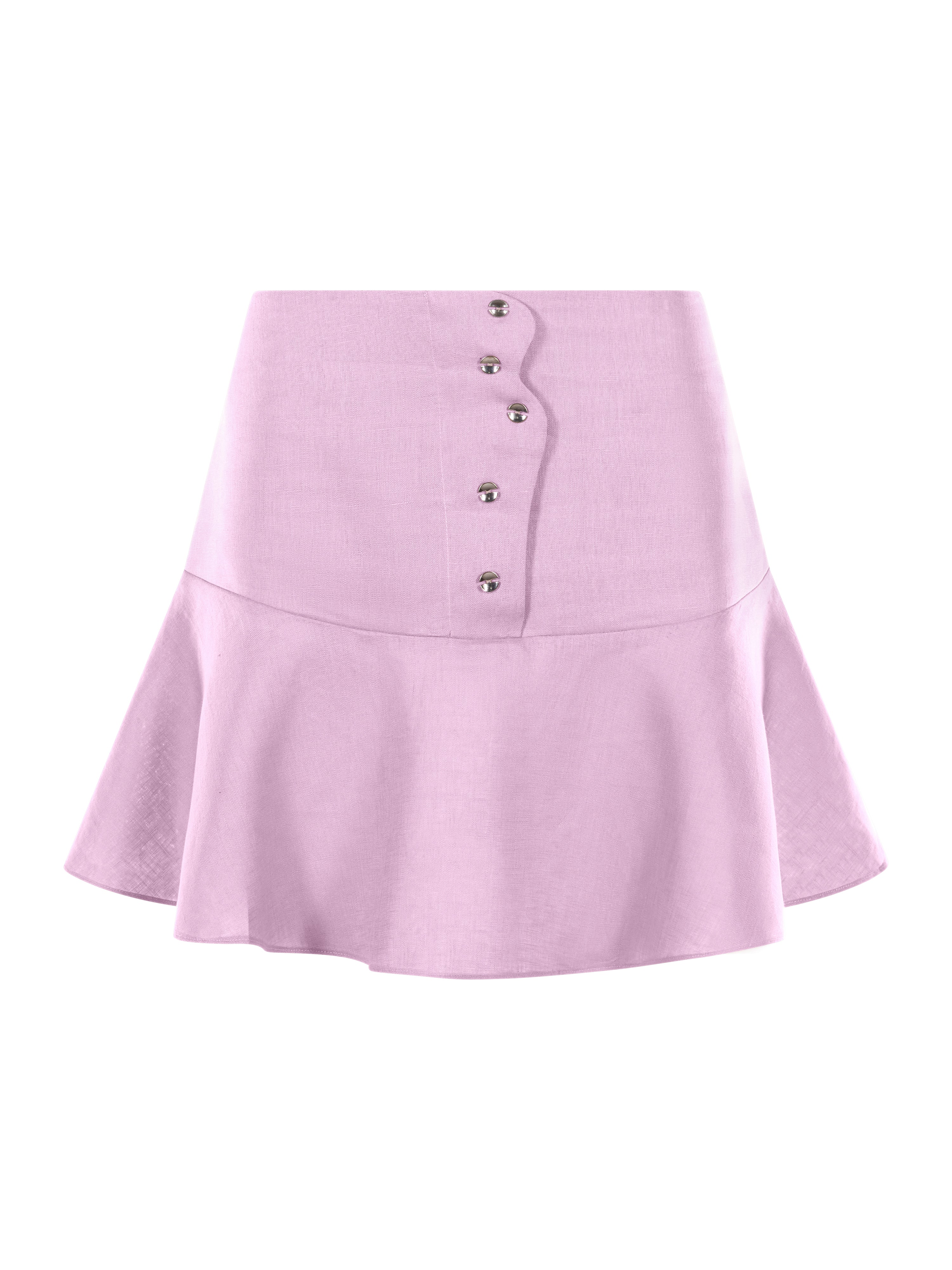 Fusta Mini Wave Din In Candy Pink