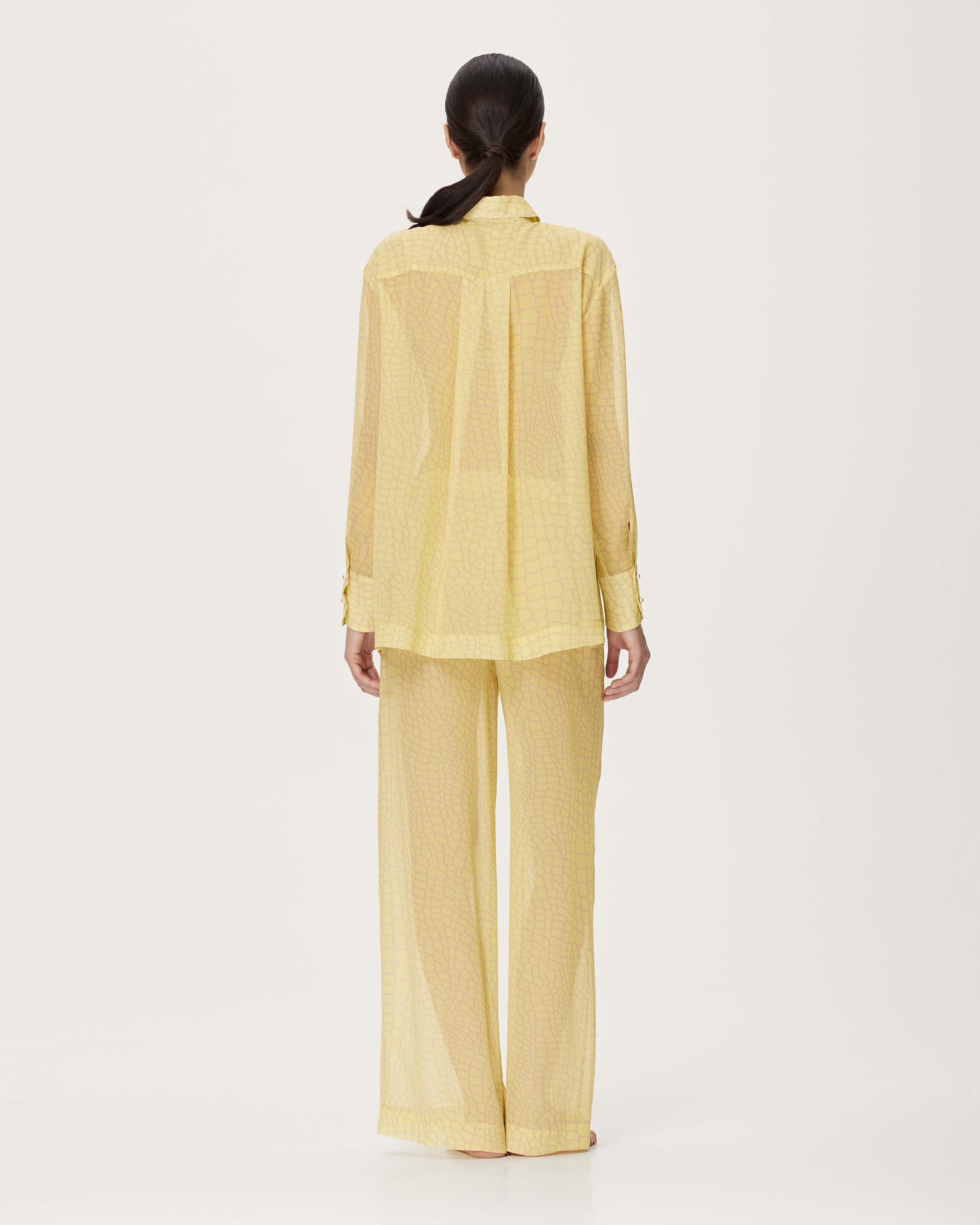 Camasa Croco din Georgette de Matase