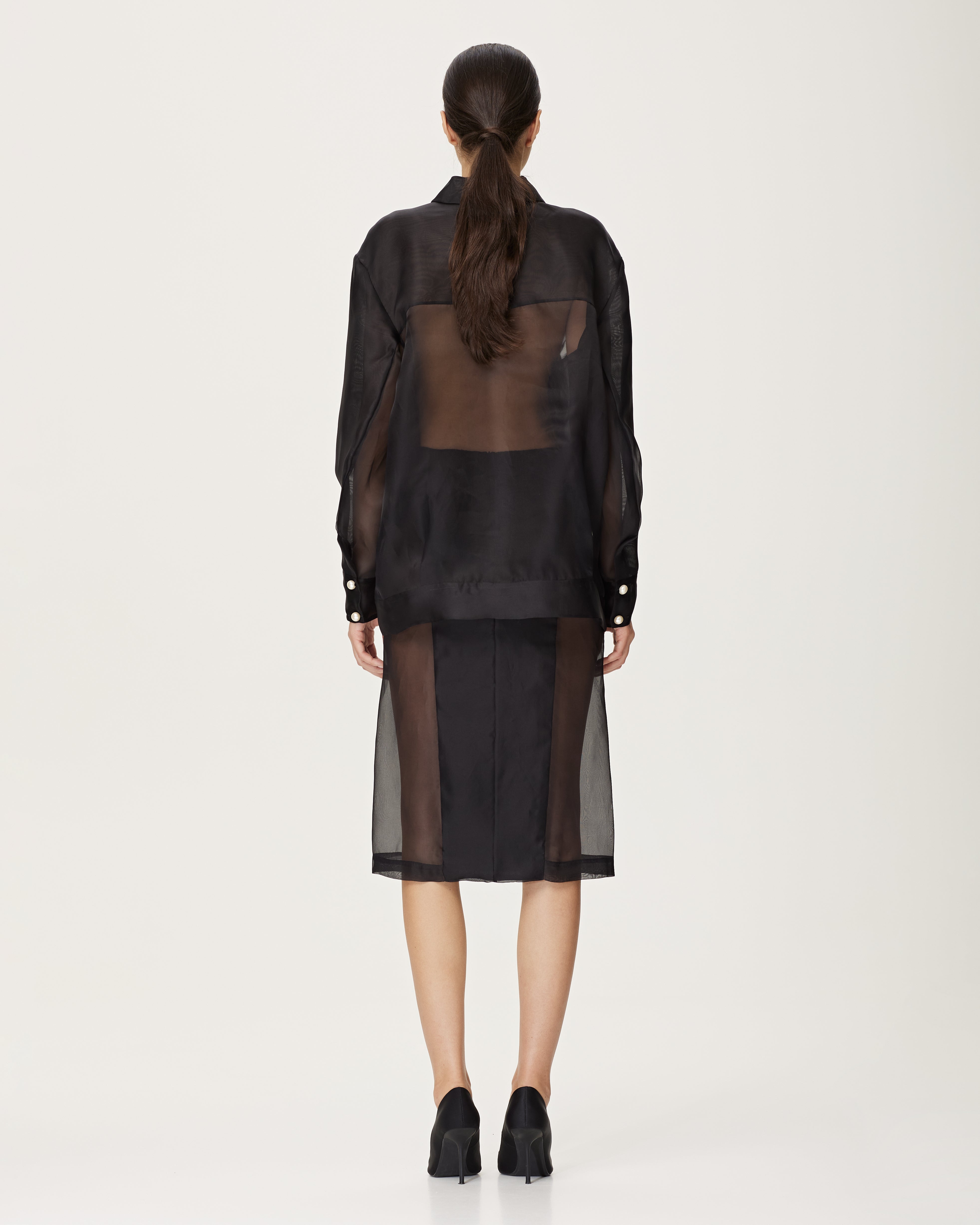 Geaca Bomber din Organza si Perle
