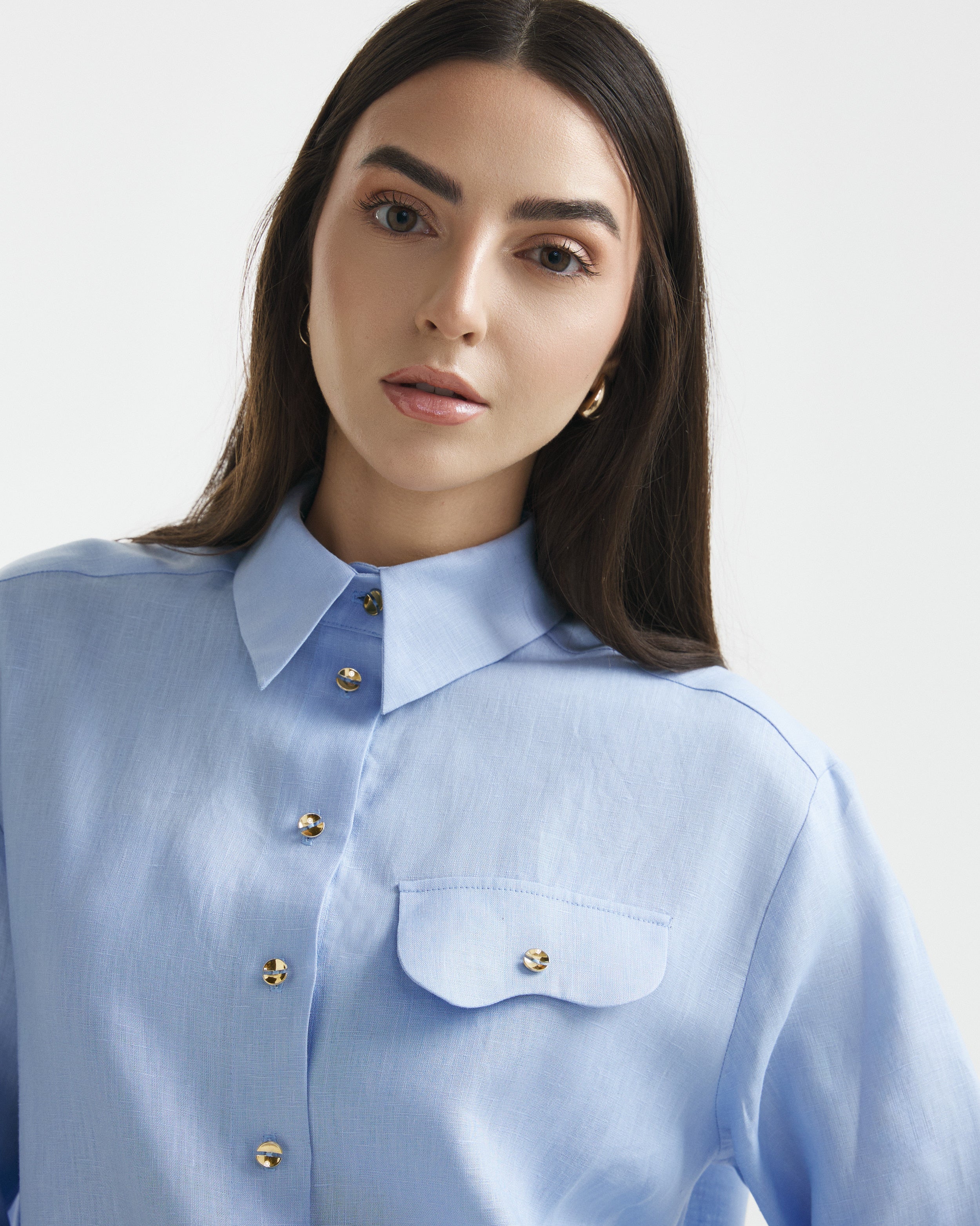 Camasa Wave din In Icy Blue