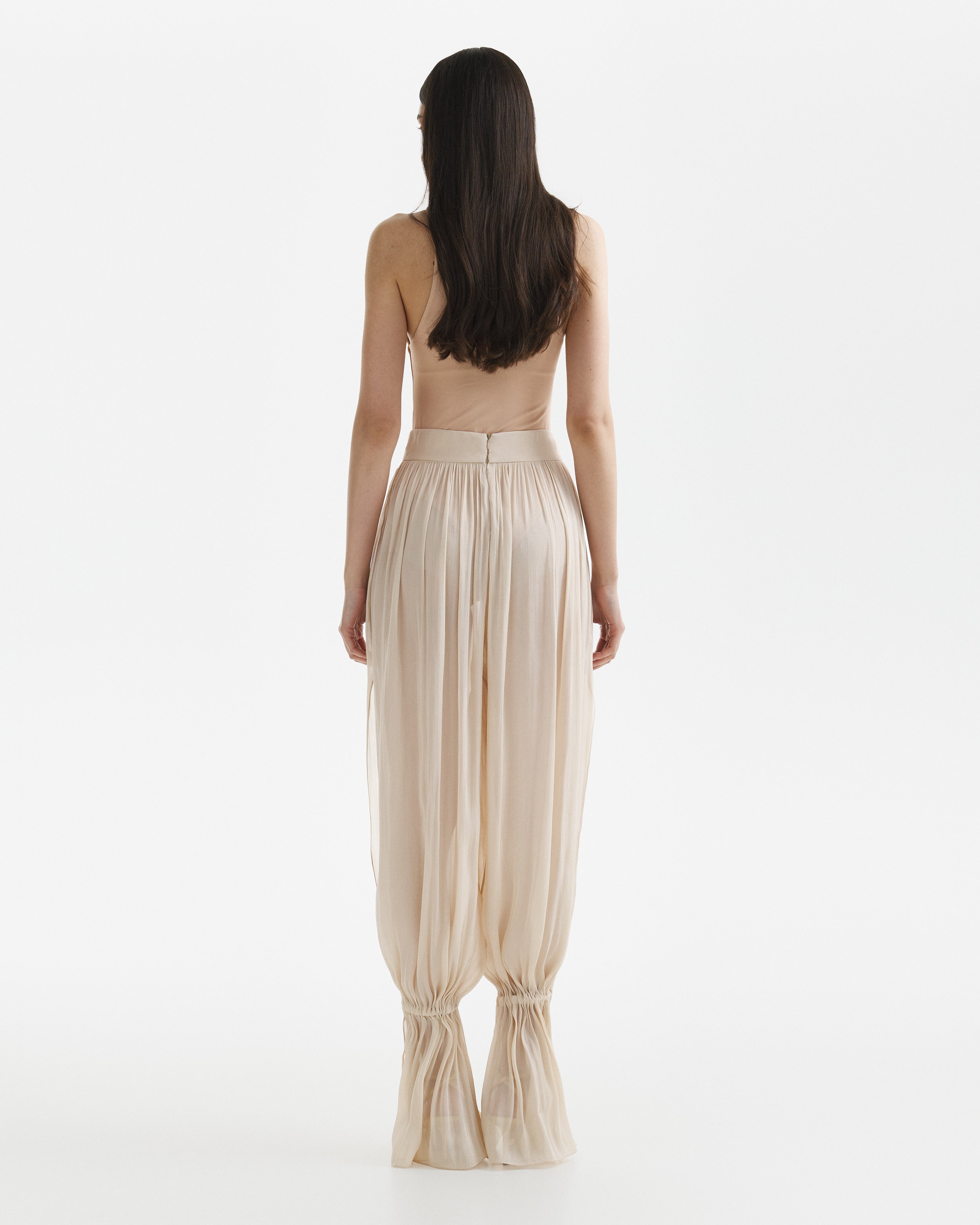 Pantaloni Glazed Balloon Cream